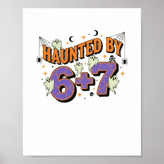 Póster 67 Disfraz de Halloween de Meme Embrujado  (Frente)
