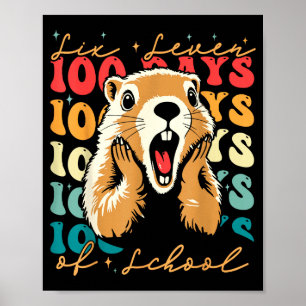 Póster 67 divertidos seis siete respeta la marmota 100 dí
