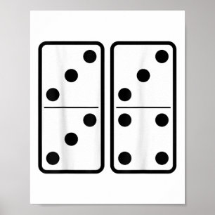 Póster 67 Domino Seis Siete Baldosas Meme Retro Jugador V