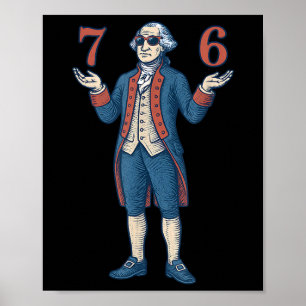 Póster 67 George Washington 7 6 Meme Seis Siete 6-7 4 de
