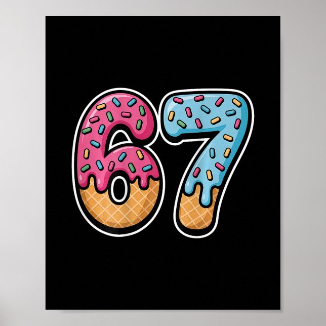 Póster 67 goteo de helado (solo ck) (Frente)