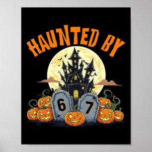 Póster 67 Gracioso Seis Siete Gen Alpha Z Halloween 67 Ha