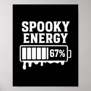 Póster 67 Halloween Energía Espeluznante Meme Rotura Cere