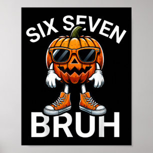 Póster 67 Halloween Funny Seis Siete Memes Calabaza De Be