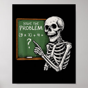 Póster 67 Halloween Matemáticas Divertido Seis Siete Meme
