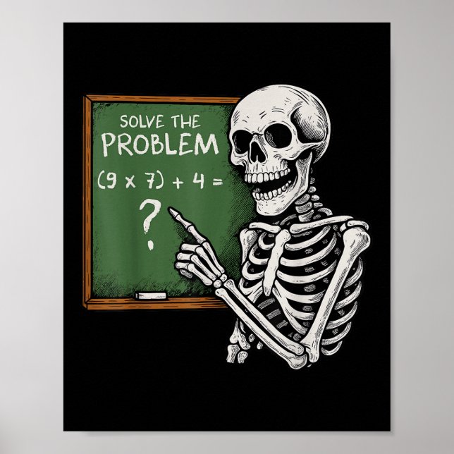 Póster 67 Halloween Math Funny Six Seven Meme Brainrot Sk (Frente)