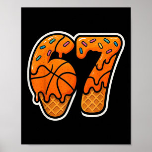 Póster 67 Helado Goteo Baloncesto Seis Siete Meme Canasta
