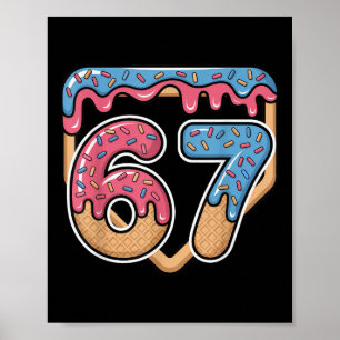 Póster 67 Helado Goteo Meme Béisbol