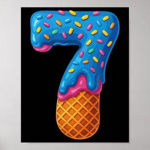 Póster 67 Helado Goteo Meme Divertido Seis Siete Gen-alfa