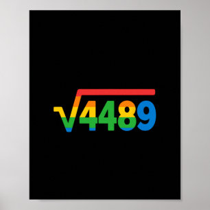 Póster 67 Helado Goteo Meme Raíz Cuadrada 4489