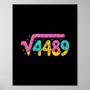 Póster 67 Helado Goteo Meme Raíz Cuadrada 4489 Jerga Mate