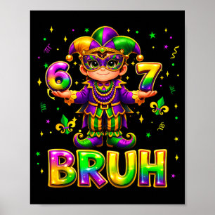 Póster 67 Hermano Chicos de Mardi Gras Seis Siete Martes