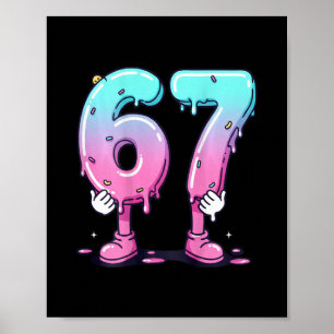 Póster 67 Hielo Goteo (ck) Seis Siete Meme Para Gen Alfa