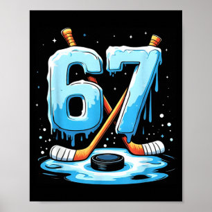 Póster 67 Hockey Helado Goteo Argot Gen Alfa Chicos Hombr