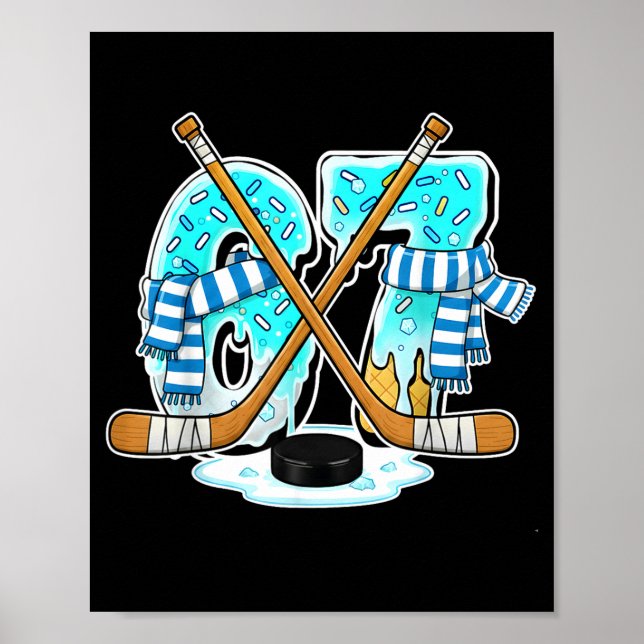 Póster 67 Ice Cream Drip Hockey Gen Alpha Slang Six Seven (Frente)