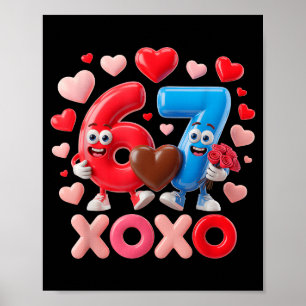Póster 67 Lindo Cumpleaños de Pareja de Seis Siete Gen Me