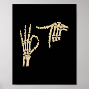 Póster 67 Meme 6 7 Esqueleto Halloween Seis Siete Gen Alf