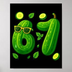 Póster 67 Meme Ckle Divertido Seis Siete Cuber 6 7 Gen Al