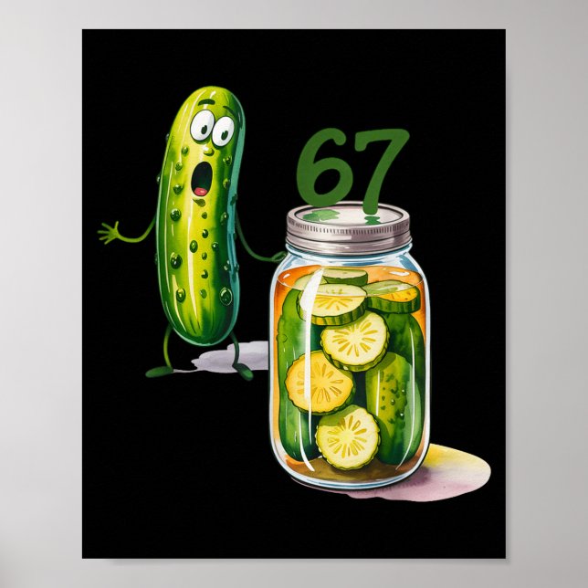Póster 67 Meme Ckle Surprise A Jar Of Sliced Ckles Cuber  (Frente)