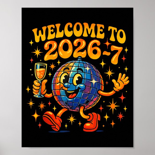 Póster 67 Meme Countdown Happy New Year Funny Drip Number (Frente)