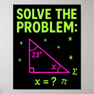 Póster 67 Meme De Matemáticas Resuelve El Problema Divert