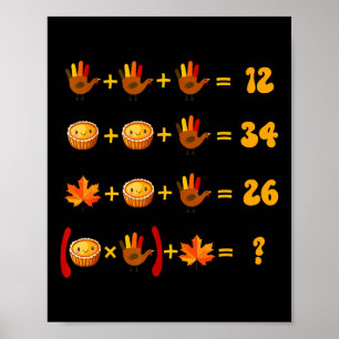 Póster 67 Meme de matemáticas Rompecabezas lógico de Acci