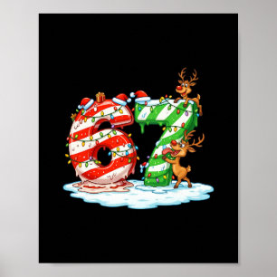 Póster 67 Meme de Navidad 6 7 Números Seis Siete Gen Z Al