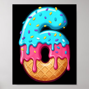 Póster 67 Meme Divertido de Helado Goteando Disfraz de Ha