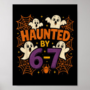 Póster 67 Meme Divertido Halloween De Moda Seis Siete Gen