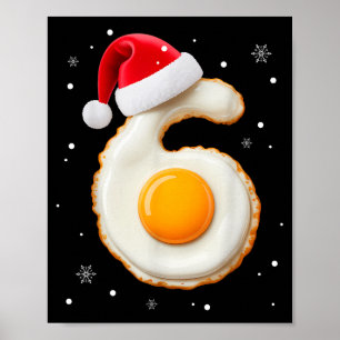 Póster 67 Meme Divertido Número 6 Huevo Tocino Coincident