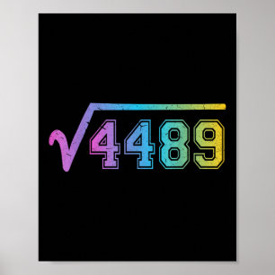 Póster 67 Meme Divertido Raíz Cuadrada 4489 Adolescente S