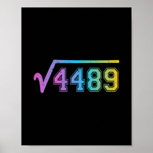 Póster 67 Meme Divertido Raíz Cuadrada 4489 Adolescente S