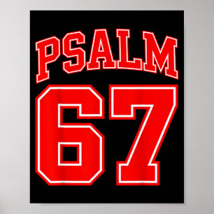 Póster 67 Meme Divertido Seis Siete Salmo 67 6-7 Meme