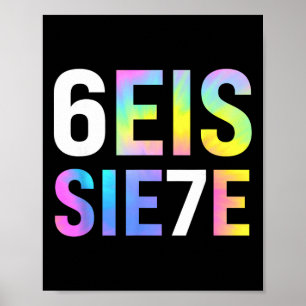 Póster 67 Meme español Seis Siete Seis Siete Español Dive