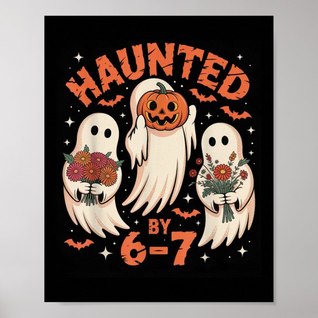 Póster 67 Meme Halloween Embrujado  (Frente)