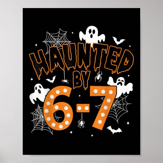 Póster 67 Meme Halloween Haunted– Funny Ghost And Pumpkin (Frente)