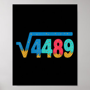 Póster 67 Meme Helado Goteo Raíz Cuadrada 4489 Argot Mate