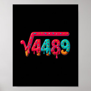 Póster 67 Meme Helado Goteo Raíz Cuadrada 4489 Gen Alfa