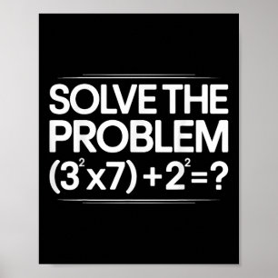 Póster 67 Meme Matemáticas Divertido Seis Siete Profesor 