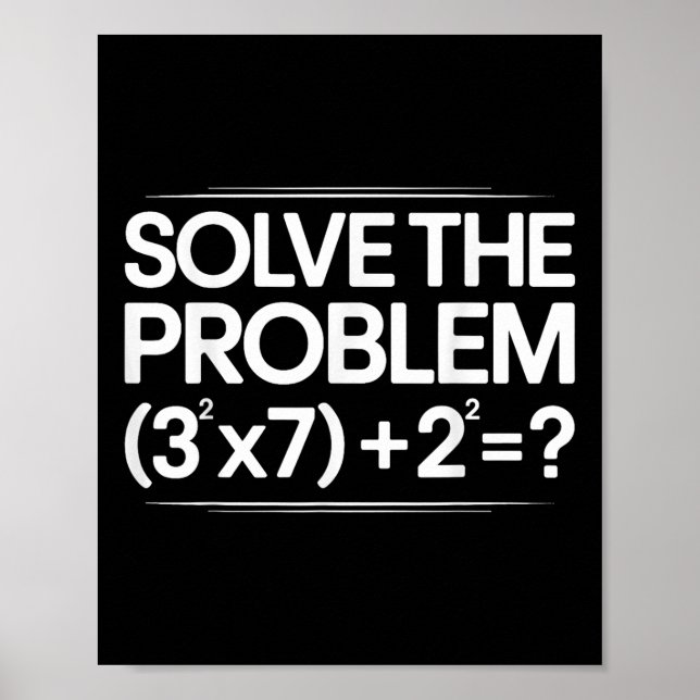 Póster 67 Meme Matemáticas Divertido Seis Siete Profesor  (Frente)