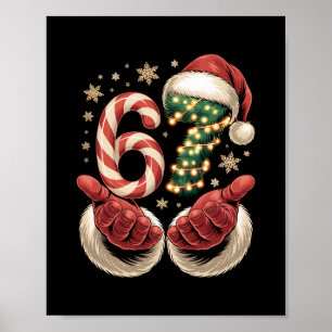 Póster 67 Meme Navidad Divertido 6 7 Lenguaje Gen Alpha S
