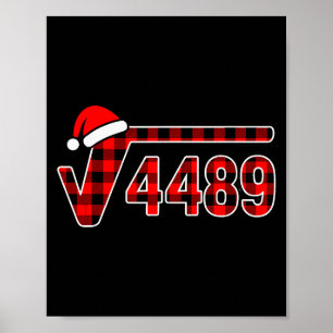 Póster 67 Meme Navidad Raíz Cuadrada 4489 Seis Siete Mate
