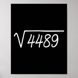 Póster 67 Meme Raíz Cuadrada 4489