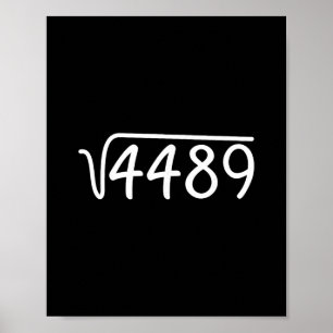 Póster 67 Meme Raíz Cuadrada 4489 Adolescente Seis Siete