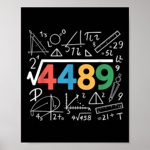 Póster 67 Meme Raíz Cuadrada 4489 Jerga Seis Siete Profes