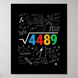 Póster 67 Meme Raíz Cuadrada 4489 Jerga Seis Siete Profes