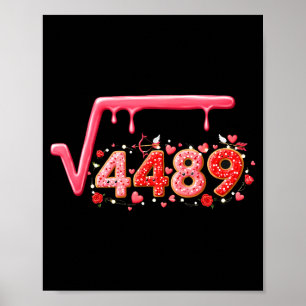 Póster 67 Meme Raíz Cuadrada 4489 Slang San Valentín Mate