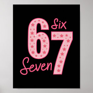 Póster 67 Meme Seis Siete 