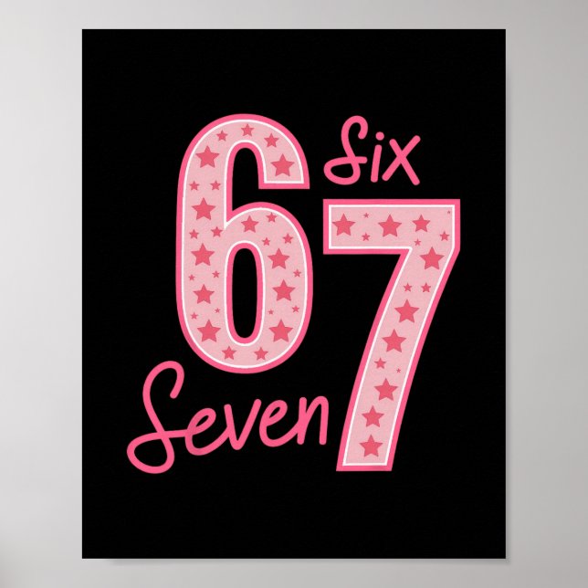 Póster 67 Meme Seis Siete  (Frente)
