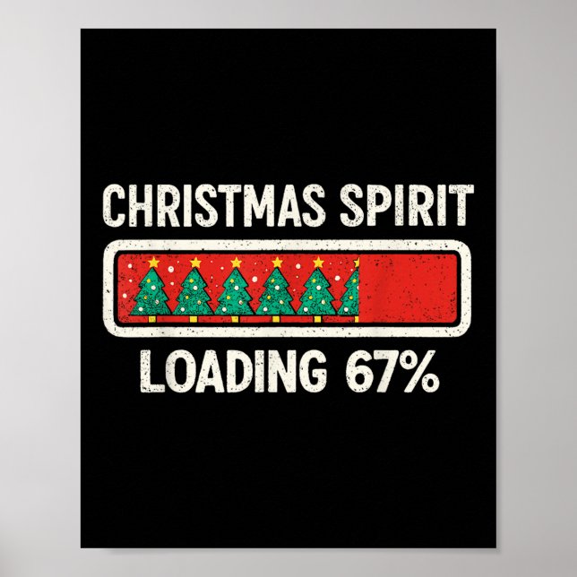 Póster 67 Meme Seis Siete Espíritu Navideño Cargando Gen  (Frente)